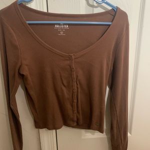Brown Hollister top